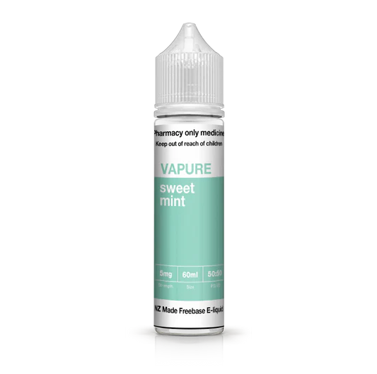 VAPURE SWEET MINT FREEBASE (60ML BOTTLE)