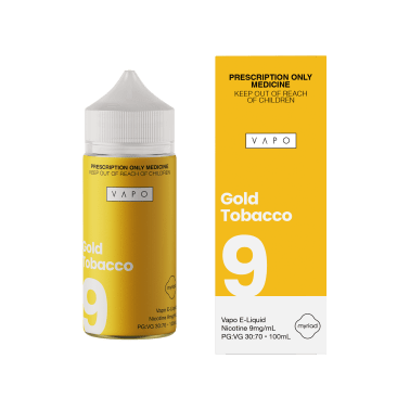 VAPO - E Liquid Gold Tobacco 100mL Freebase