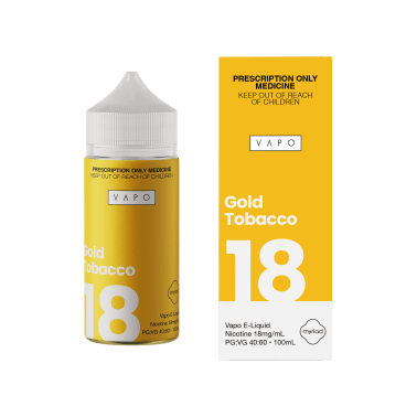 VAPO - E Liquid Gold Tobacco 100mL Freebase