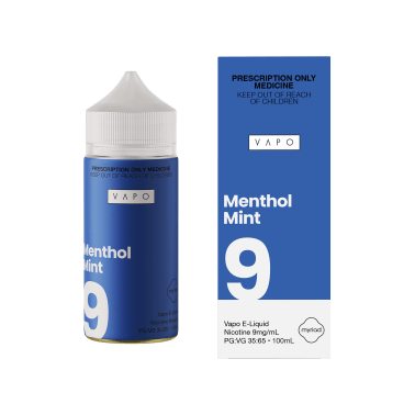 VAPO - E Liquid Menthol Mint 100ml Freebase