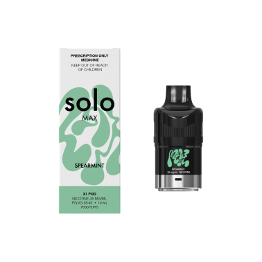 Solo - MAX Pods Spearmint 35mg/mL 10mL pod