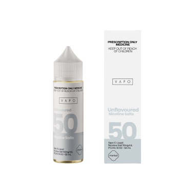 VAPO - E Liquid Unflavoured 50mg/mL 60mL Salt