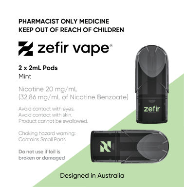 Zefir - Vape 2 x 2mL Pods Mint 20 mg/mL