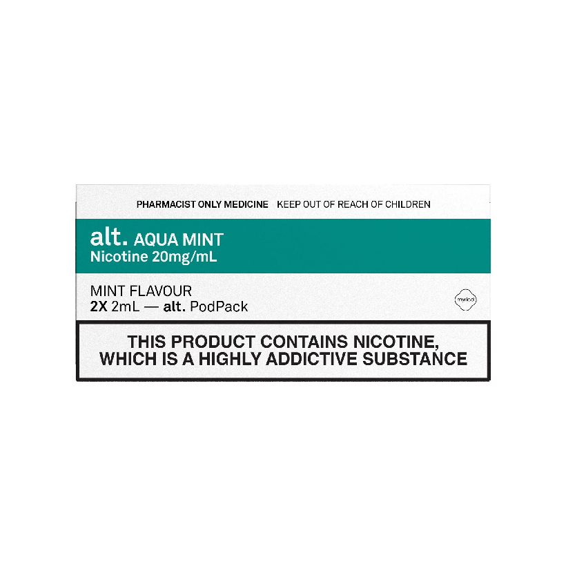 alt - Pods Aqua Mint 2 x 2mL pods