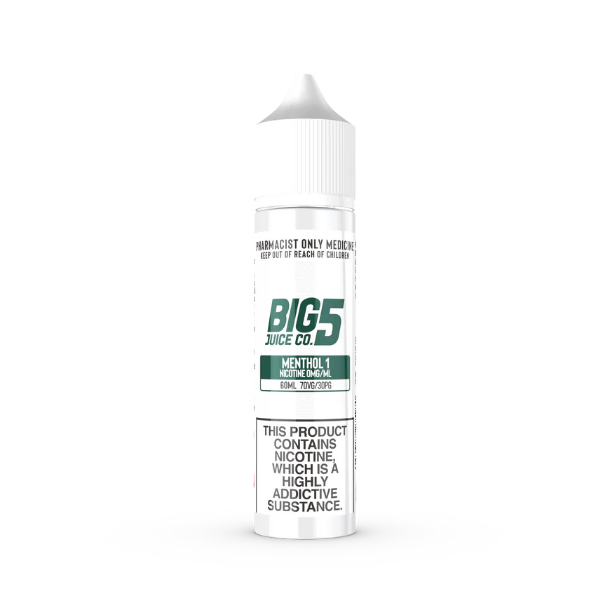 Big 5 - Menthol 1 Freebase (60ML BOTTLE)