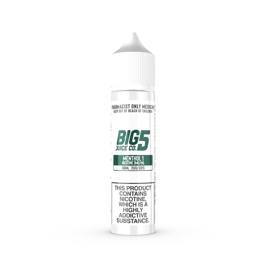 Big 5 - Menthol 1 Freebase (60ML BOTTLE)