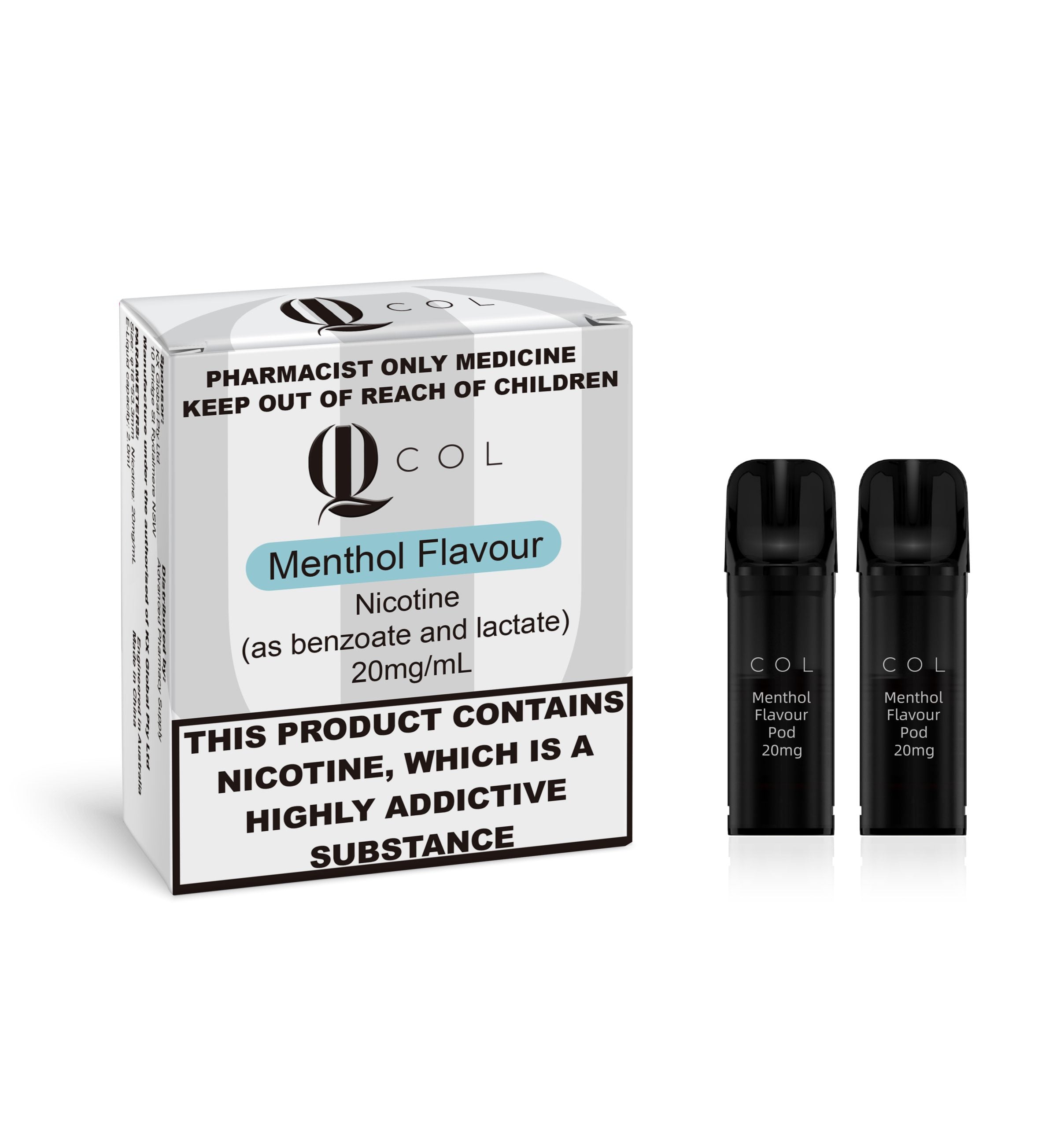 COL Menthol Flavour Prefilled Pod 2mL (2pcs /pack) 20mg