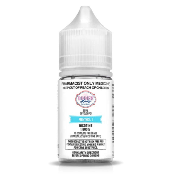 Dinner Lady - Menthol 1 Nicotine Salts (30ML BOTTLE)