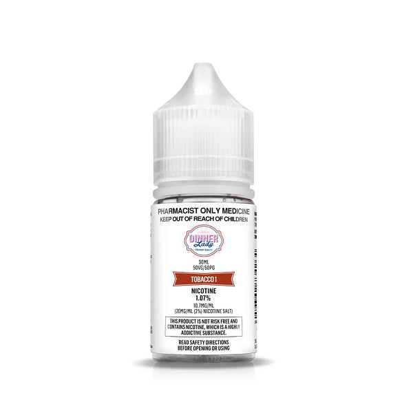 Dinner Lady - Tobacco 1 Nicotine Salts (30ML BOTTLE)