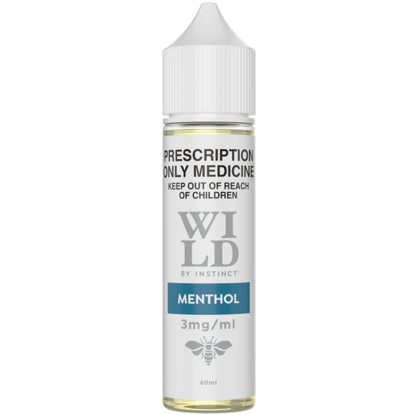 WILD BY INSTINCT MENTHOL FREEBASE 3/6-MG/ML (60ML BOTTLE) - S3