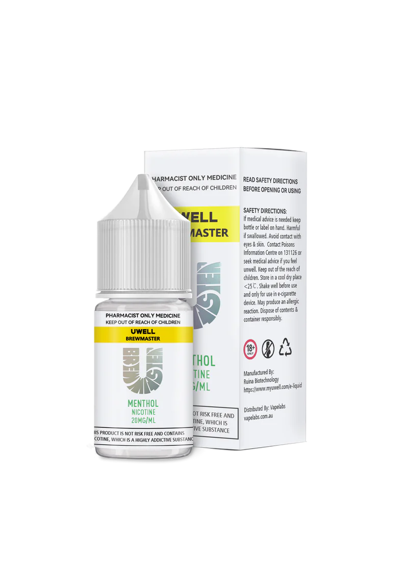 UWELL BREWMASTER MENTHOL NICOTINE SALTS (30ML BOTTLE) - S3 25/50mg