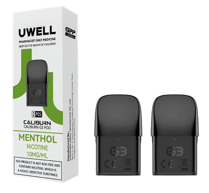 UWELL - CALIBURN G3 PRE-FILLED POD MENTHOL 2.5ML (2 PACK)