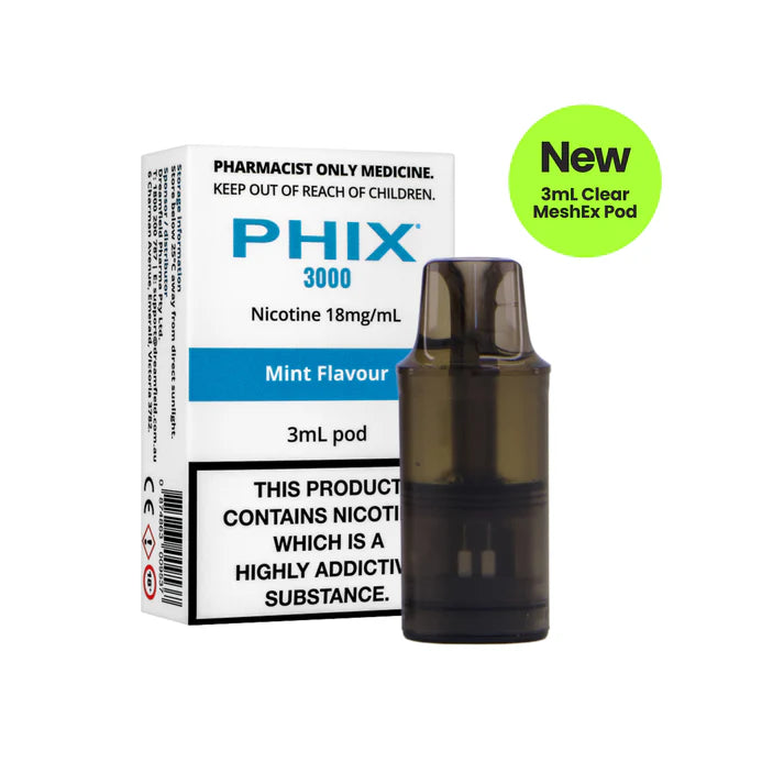 Phix - 3000 Pod Mint (3ml) Pod Only