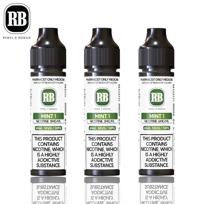 Rebel X Bogan Mint 1 Freebase (60ML BOTTLE)