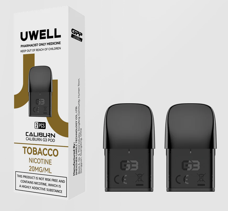 UWELL - CALIBURN G3 PRE-FILLED POD TOBACCO 2.5ML (2 PACK)