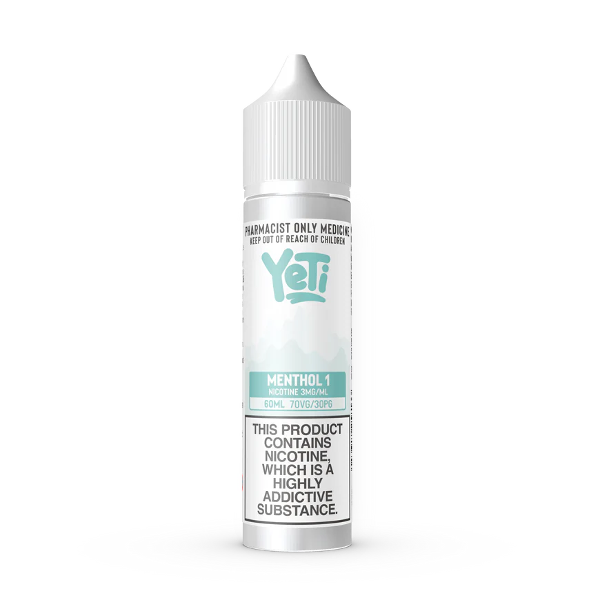 Yeti - Menthol 1 Freebase (60ml Bottle)