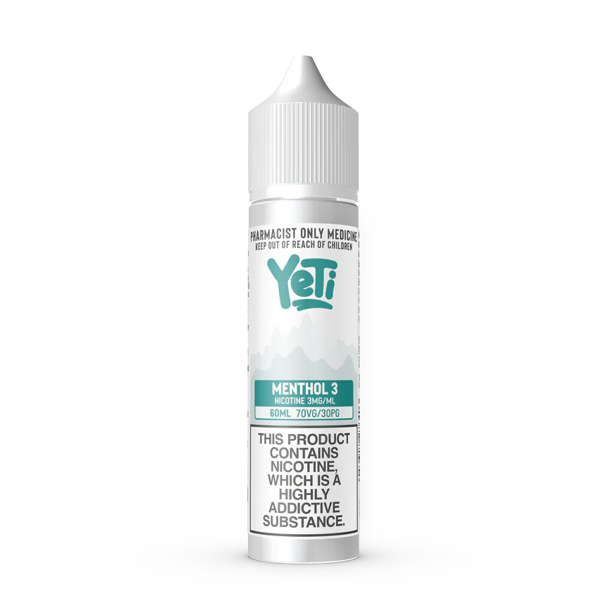 Yeti - Menthol 3 Freebase (60ml Bottle)