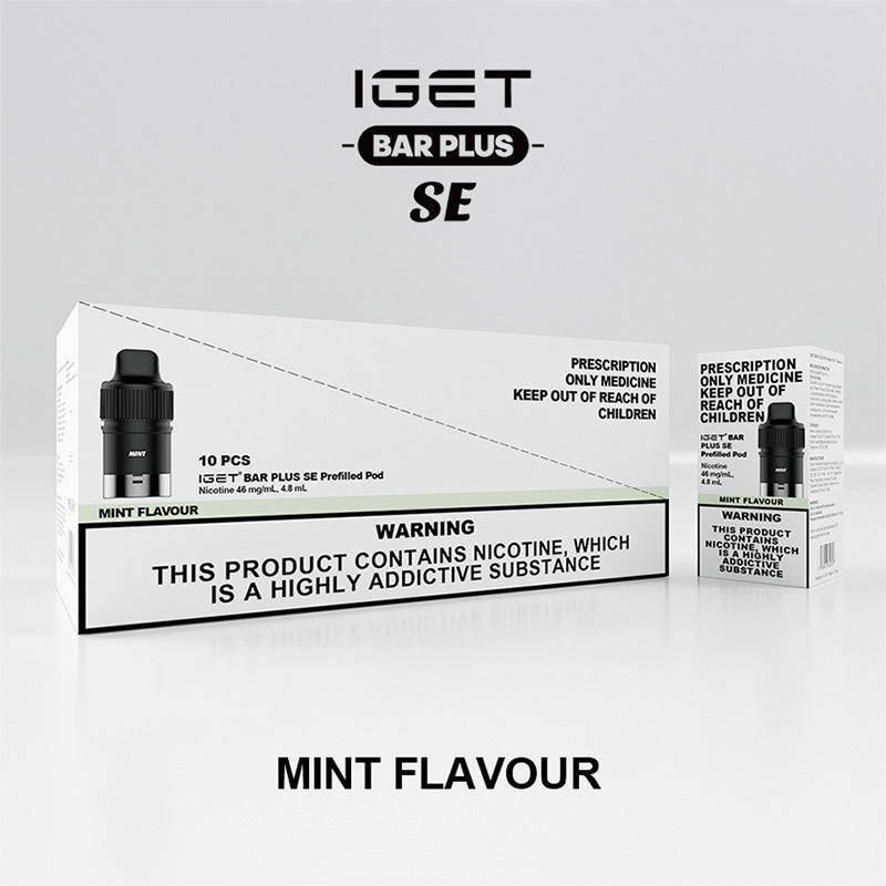 IGET BAR PLUS SE POD – MINT 46MG/ML